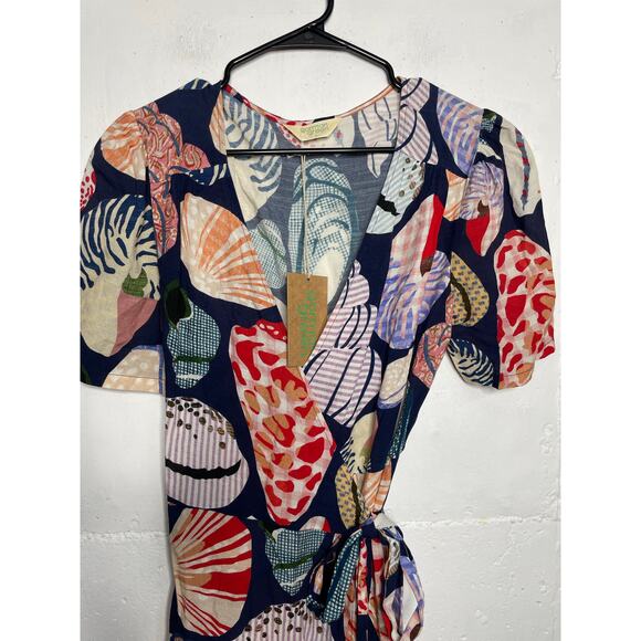 NEW Australian Label Gorman "She Sells" Wrap Dress, Size AU 8 / US 4 - Picture 2 of 7